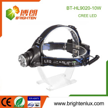 Factory Supply Aluminum Most Powerful Long Range Hunting Camping Mining 2*18650 Rechargeable 10w Cree xml t6 led Headlamp